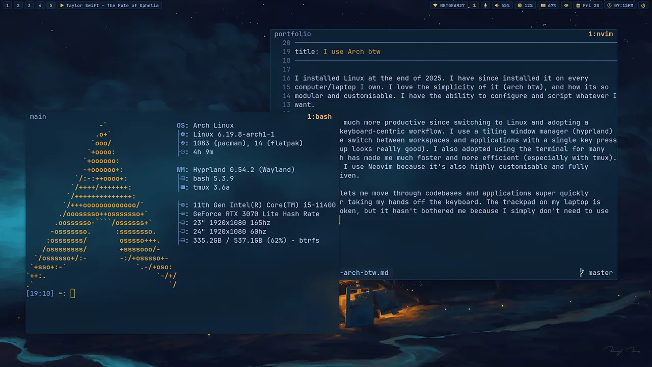 My Arch Linux setup