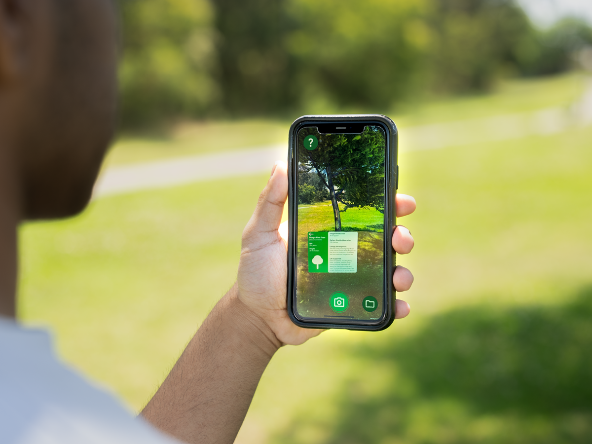 Sprout AR future tree visualisation screen