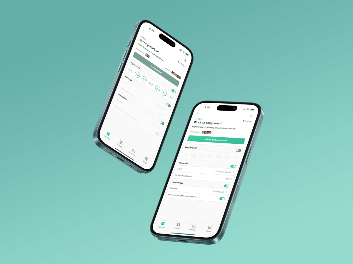 Check It interface preview for task management