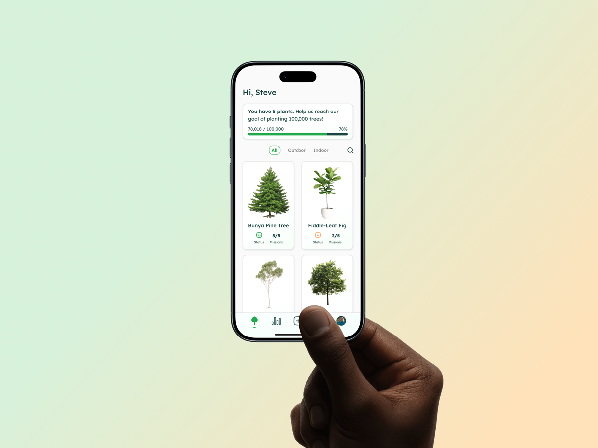 Sprout plant collection tracking screen
