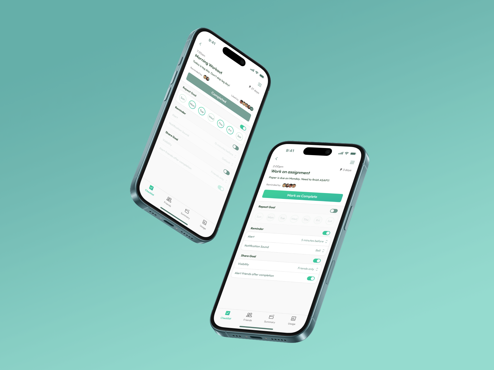Check It interface preview for task management