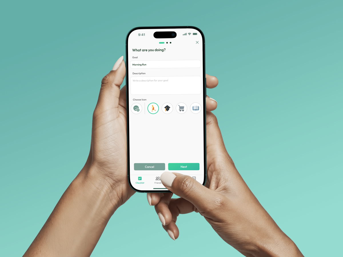 Check It interface preview for adding a task