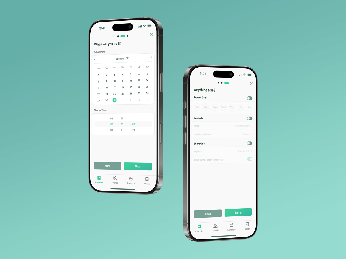 Check It interface preview for adding a task 2